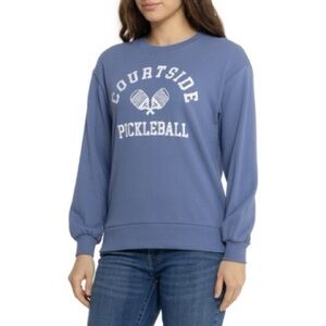 C&C California | Millie Graphic Shirt - Long Sleeve Moonlight Blue XL